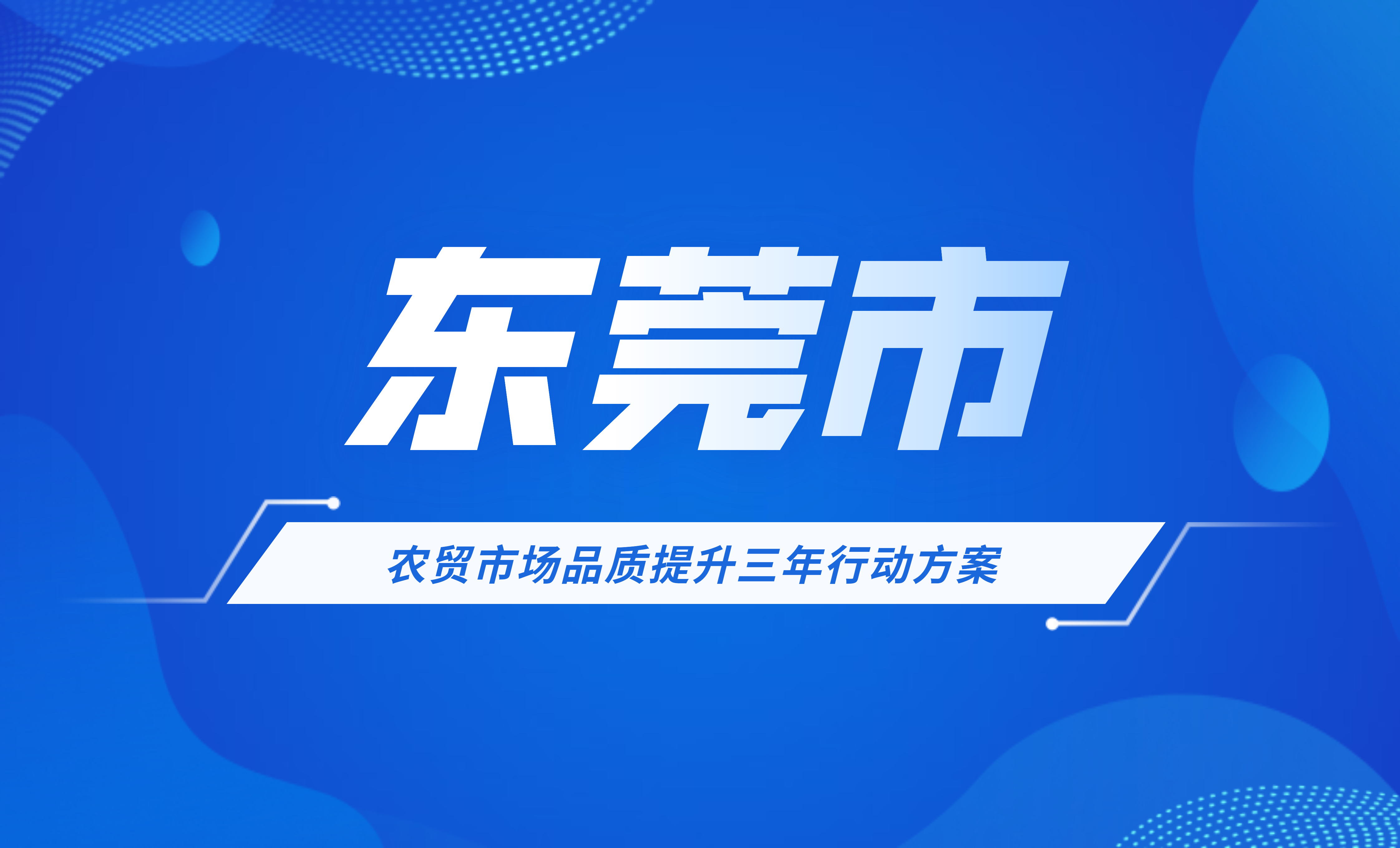 東莞市農貿市場品質提升三年行動方案