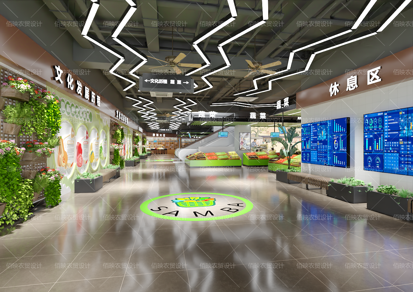 設計案例：杭州三鼎農貿市場