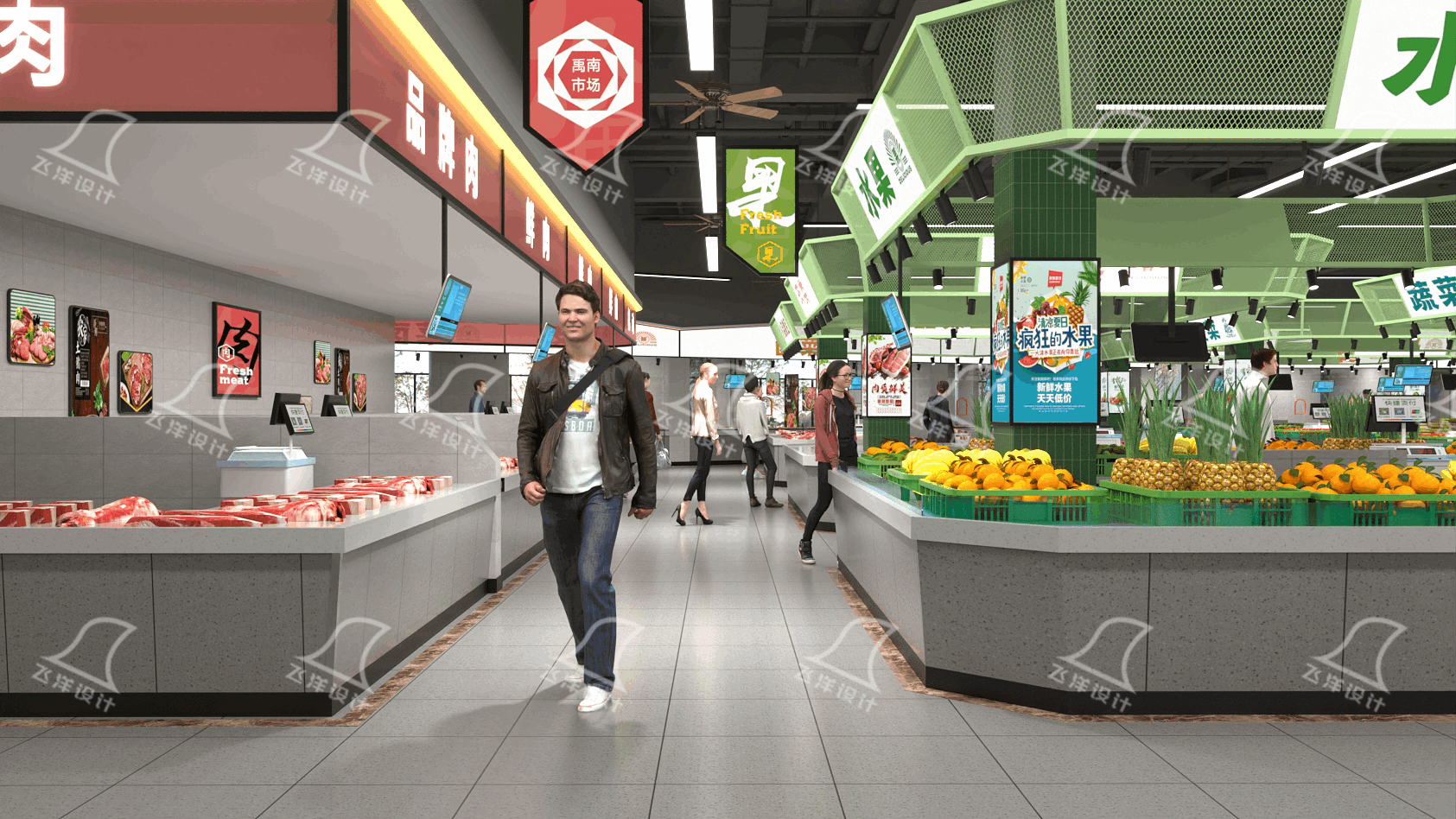 農貿市場設計效果圖