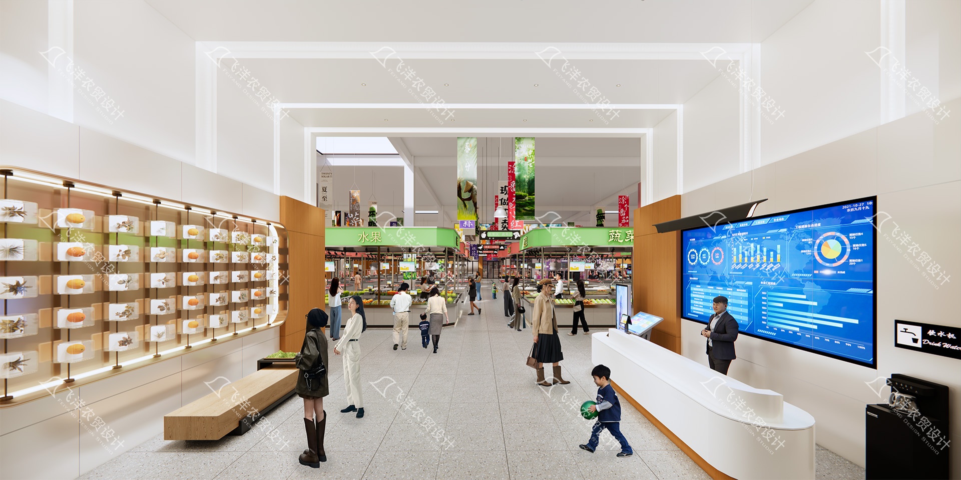 老舊農貿市場改造方案_入口休息區